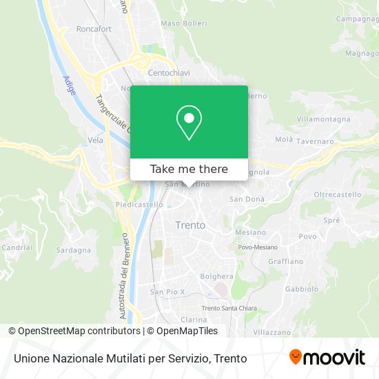 Unione Nazionale Mutilati per Servizio map