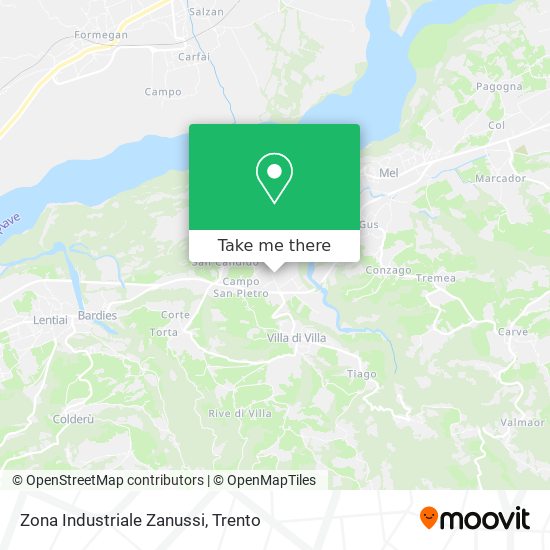 Zona Industriale Zanussi map