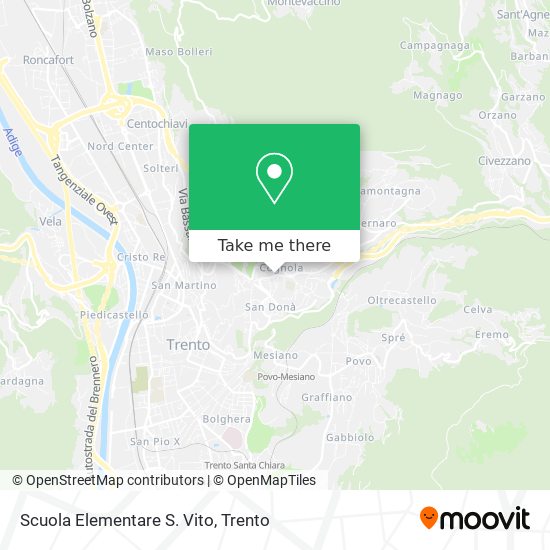 Scuola Elementare S. Vito map