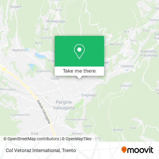 Col Vetoraz International map