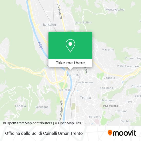 Officina dello Sci di Cainelli Omar map