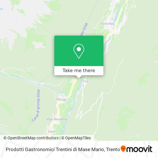 Prodotti Gastronomici Trentini di Mase Mario map