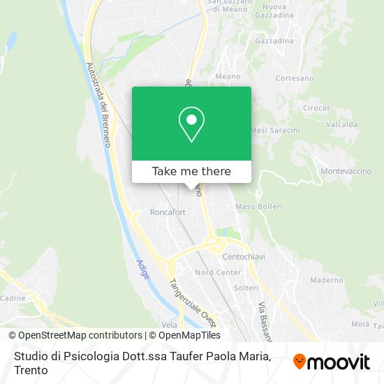 Studio di Psicologia Dott.ssa Taufer Paola Maria map