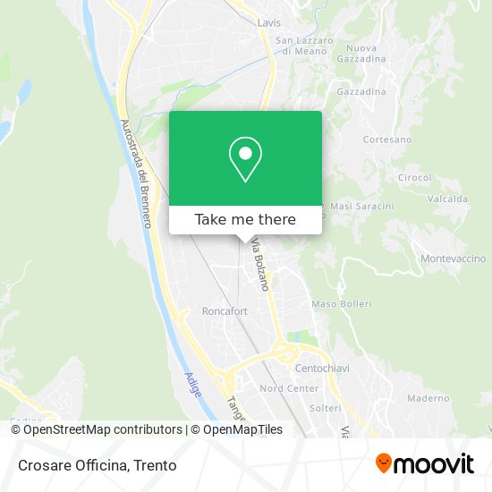Crosare Officina map