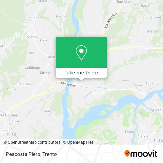 Pescosta Piero map