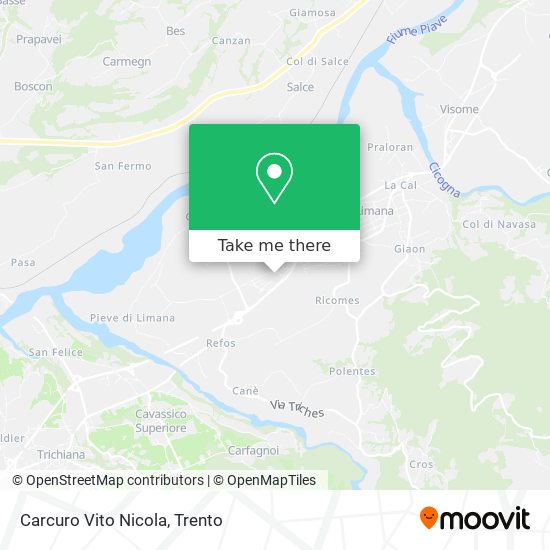 Carcuro Vito Nicola map