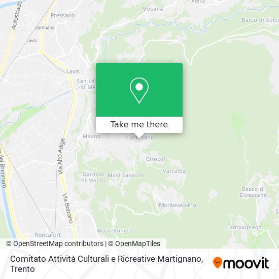 Comitato Attività Culturali e Ricreative Martignano map