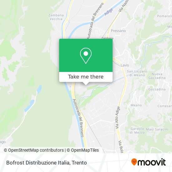 Bofrost Distribuzione Italia map
