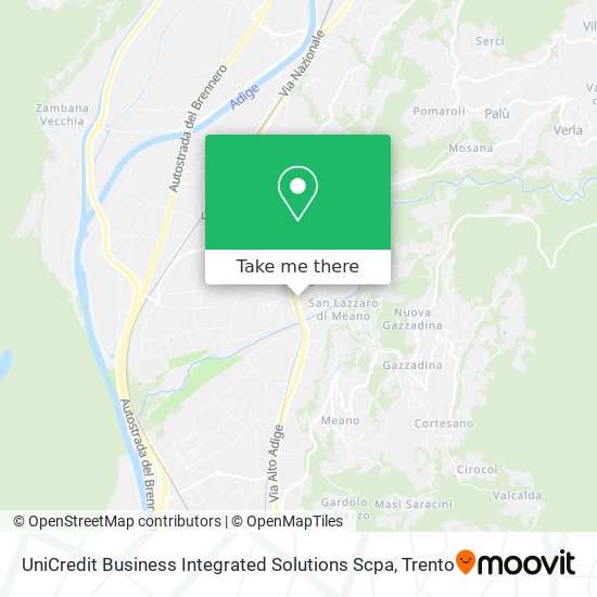 UniCredit Business Integrated Solutions Scpa map