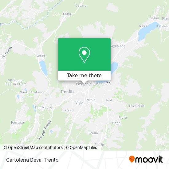 Cartoleria Deva map
