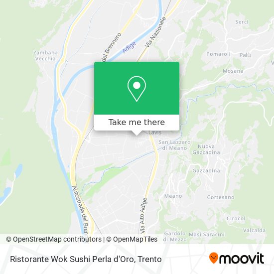 Ristorante Wok Sushi Perla d'Oro map