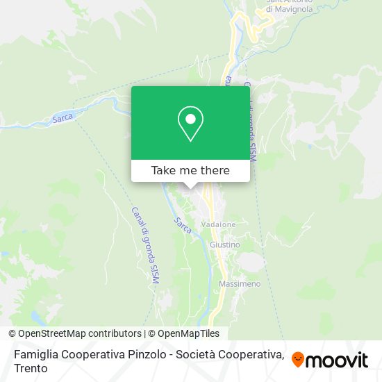 Famiglia Cooperativa Pinzolo - Società Cooperativa map