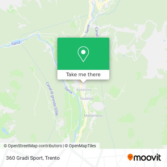 360 Gradi Sport map