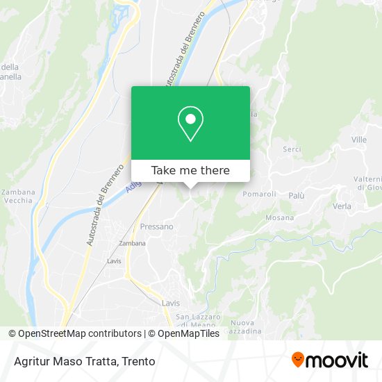 Agritur Maso Tratta map
