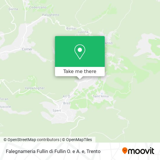 Falegnameria Fullin di Fullin O. e A. e map