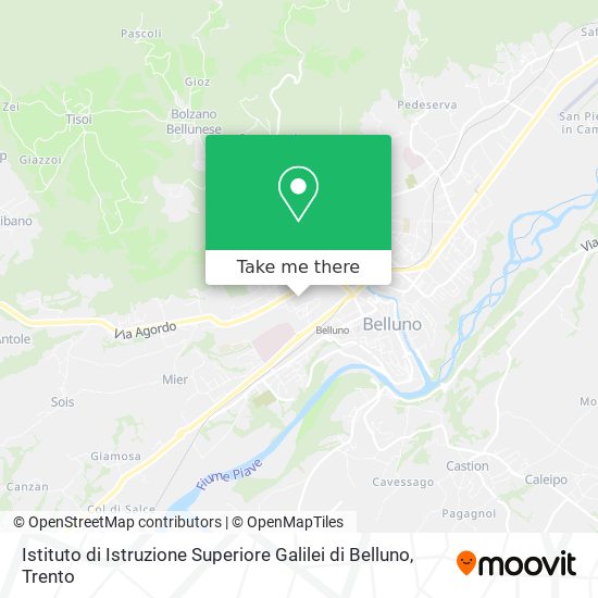 Istituto di Istruzione Superiore Galilei di Belluno map