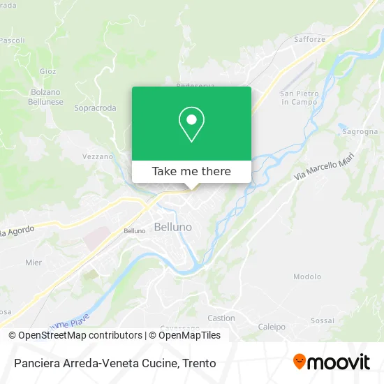 Panciera Arreda-Veneta Cucine map