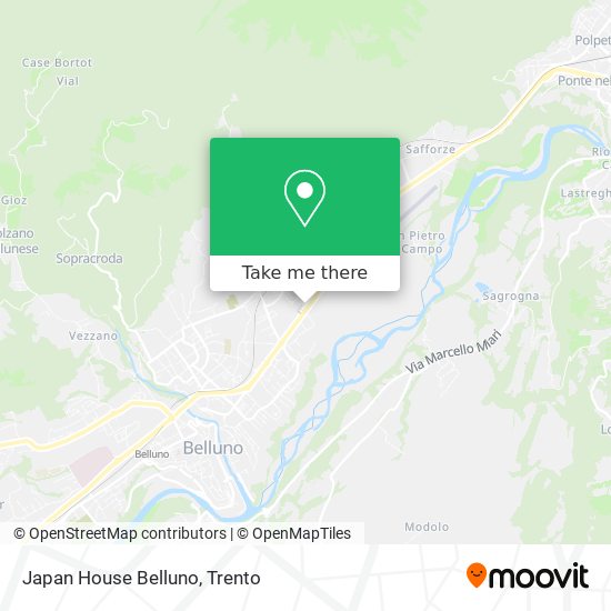 Japan House Belluno map