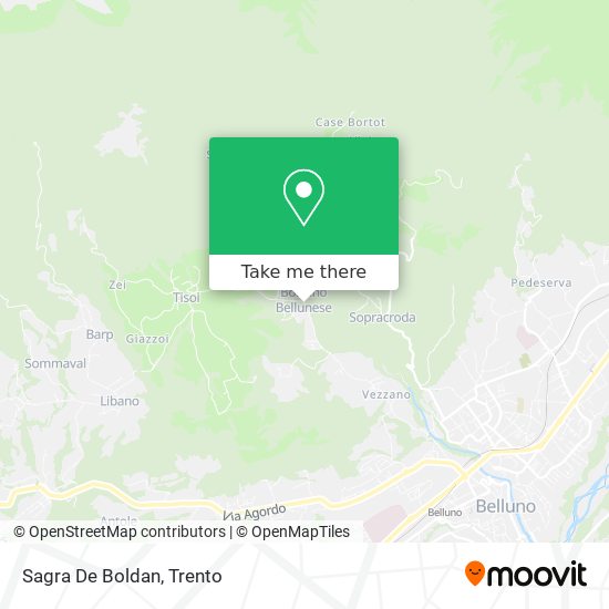Sagra De Boldan map