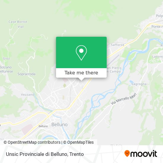 Unsic Provinciale di Belluno map