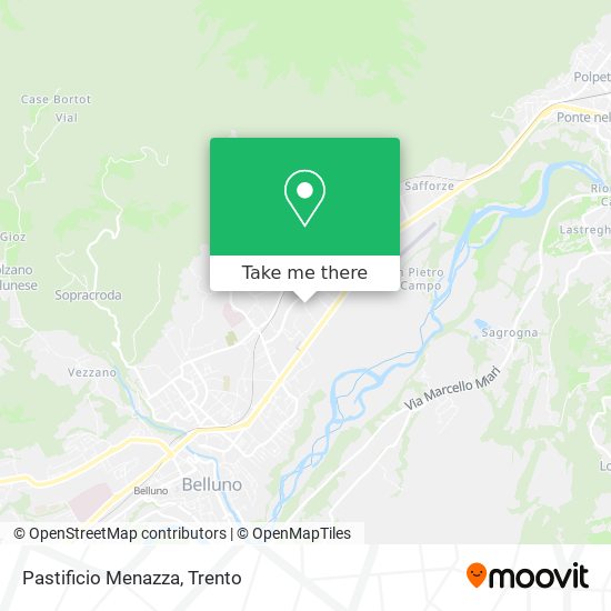 Pastificio Menazza map