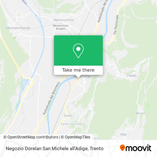 Negozio Dorelan San Michele all'Adige map