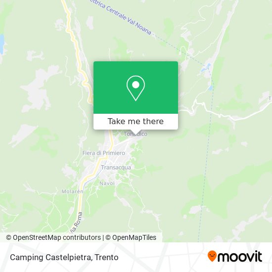 Camping Castelpietra map