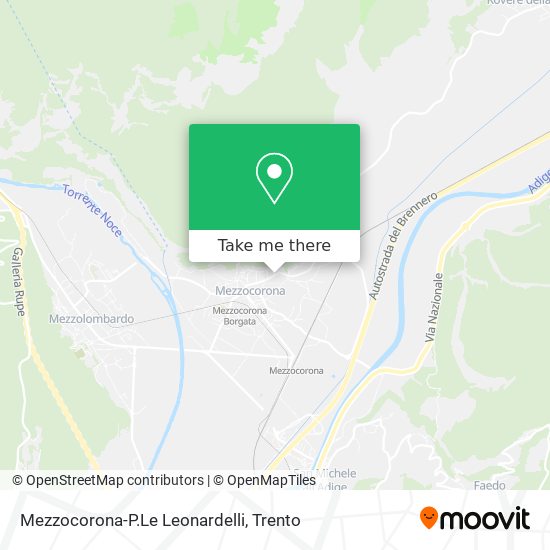 Mezzocorona-P.Le Leonardelli map
