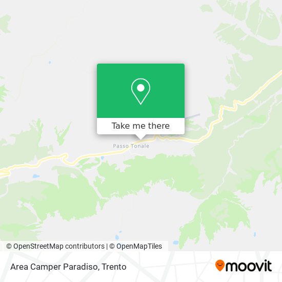 Area Camper Paradiso map