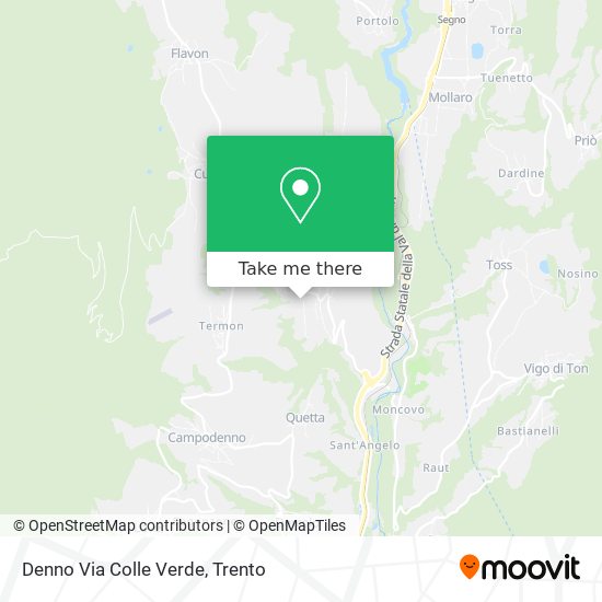 Denno Via Colle Verde map