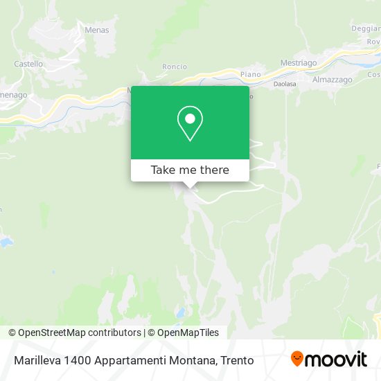 Marilleva 1400 Appartamenti Montana map