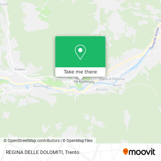 REGINA DELLE DOLOMITI map