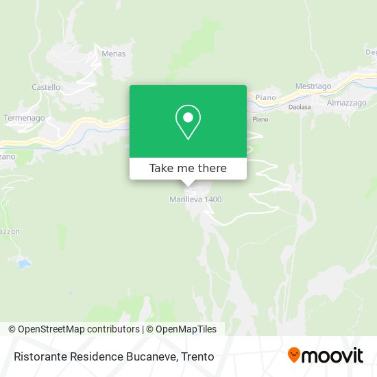 Ristorante Residence Bucaneve map
