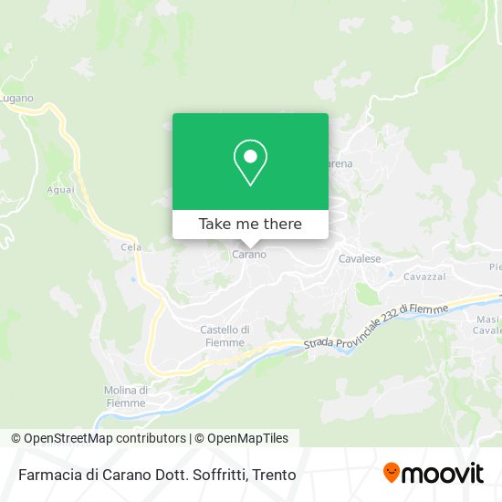 Farmacia di Carano Dott. Soffritti map