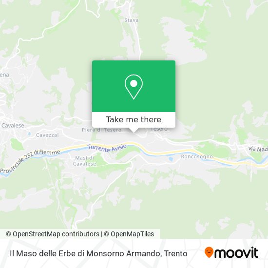 Il Maso delle Erbe di Monsorno Armando map