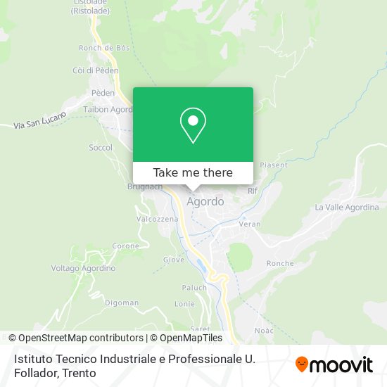 Istituto Tecnico Industriale e Professionale U. Follador map