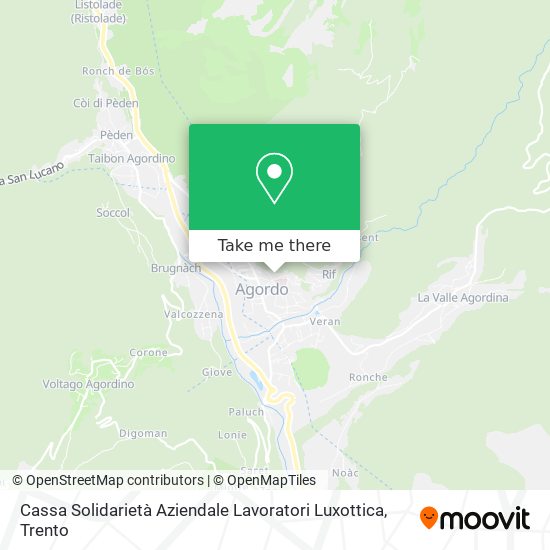 Cassa Solidarietà Aziendale Lavoratori Luxottica map