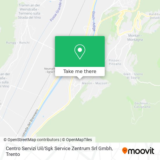 Centro Servizi Uil / Sgk Service Zentrum Srl Gmbh map