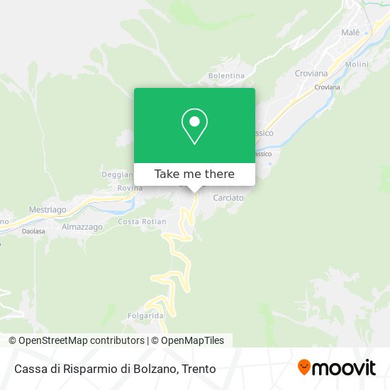 Cassa di Risparmio di Bolzano map