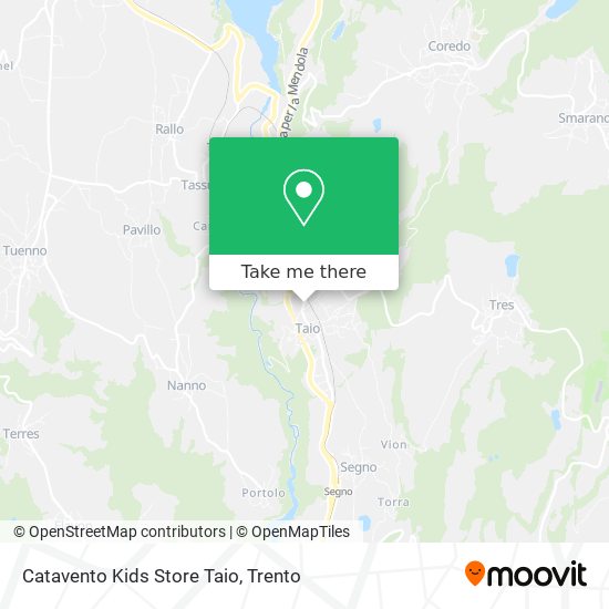 Catavento Kids Store Taio map