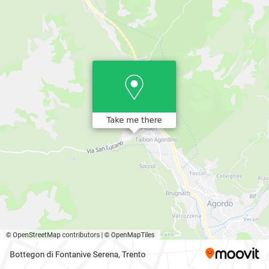 Bottegon di Fontanive Serena map