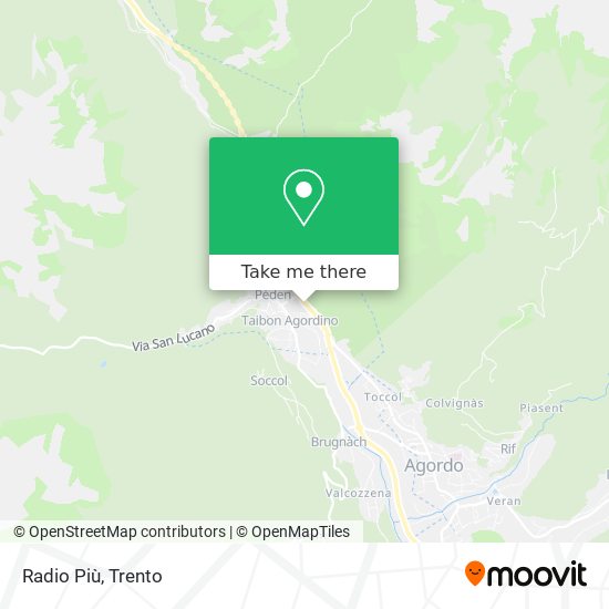Radio Più map