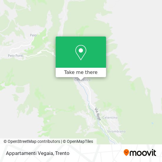 Appartamenti Vegaia map