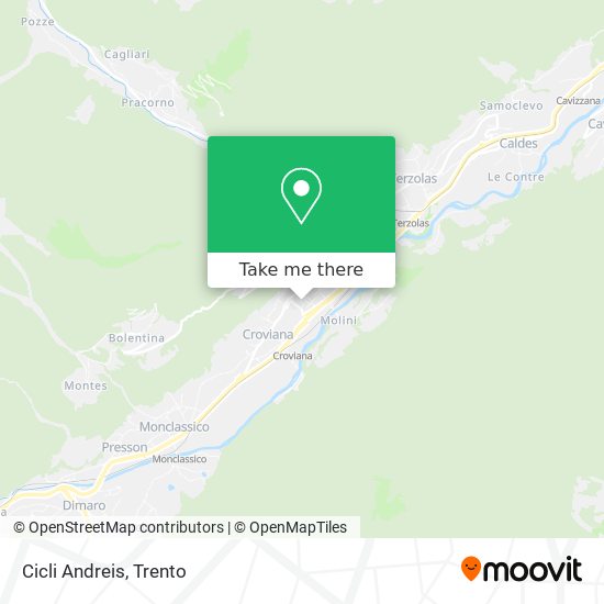 Cicli Andreis map