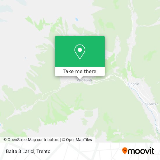 Baita 3 Larici map