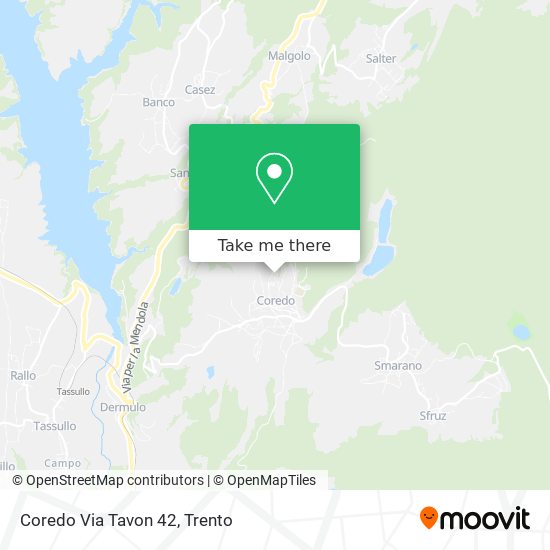Coredo Via Tavon 42 map