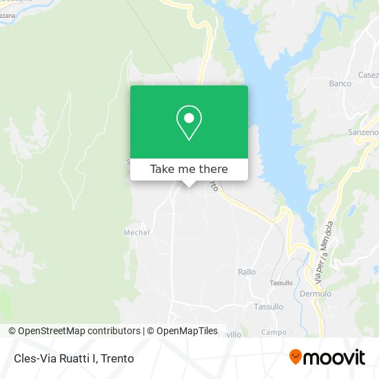 Cles-Via Ruatti I map