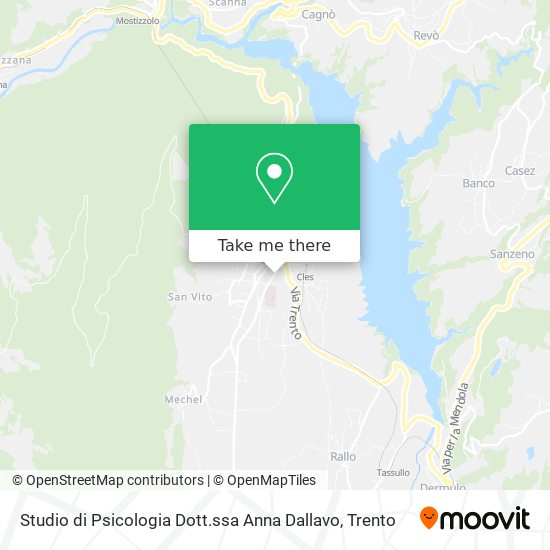 Studio di Psicologia Dott.ssa Anna Dallavo map