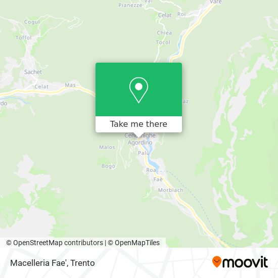 Macelleria Fae' map