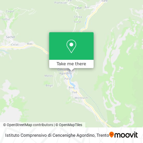 Istituto Comprensivo di Cencenighe Agordino map
